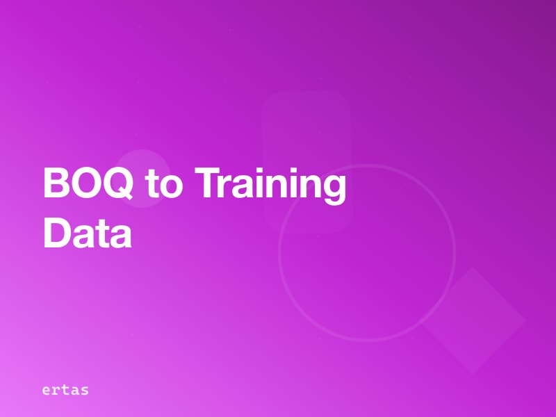 How to Convert Bill of Quantities into AI Training Data