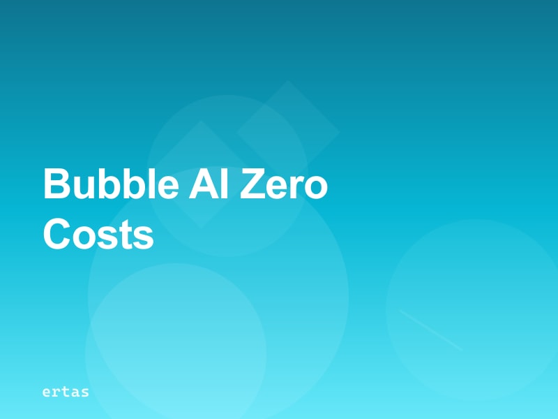 Bubble No-Code App + Local AI: Ship AI Features Without API Bills