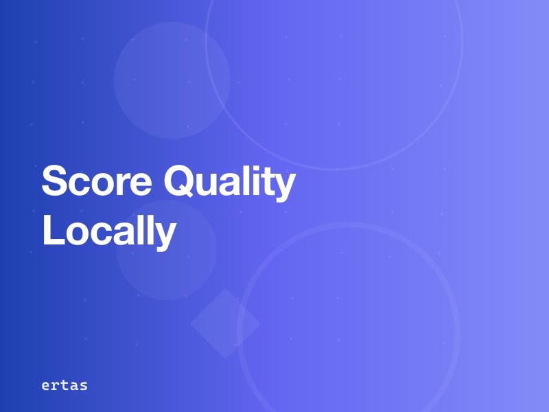 Data Quality Scoring for Training Datasets Without Cloud APIs