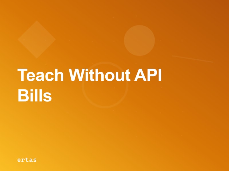 EdTech AI Cost Reduction: Replace OpenAI API Calls With a Fine-Tuned Subject Model