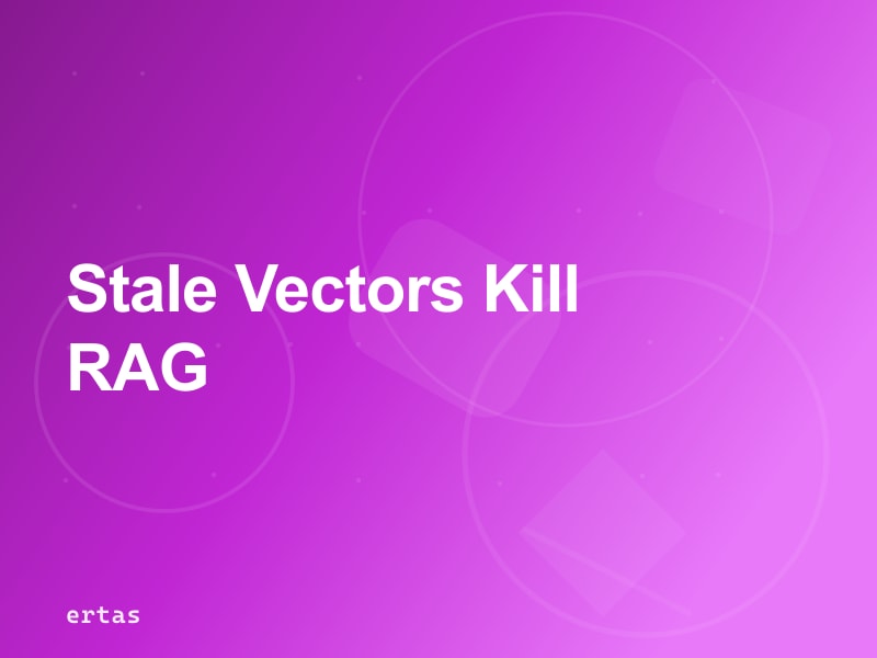 Embedding Drift and Stale Vectors: The Silent RAG Pipeline Killer