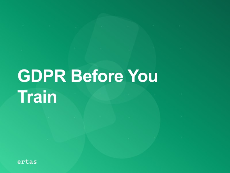 GDPR and AI Training Data: What European Enterprises Must Do Before They Fine-Tune