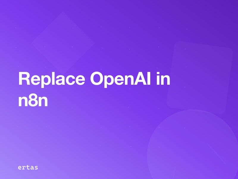 n8n Local AI: Replace OpenAI With Your Own Fine-Tuned Model