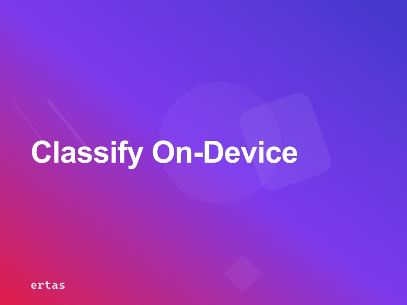 On-Device Text Classification for Mobile Apps