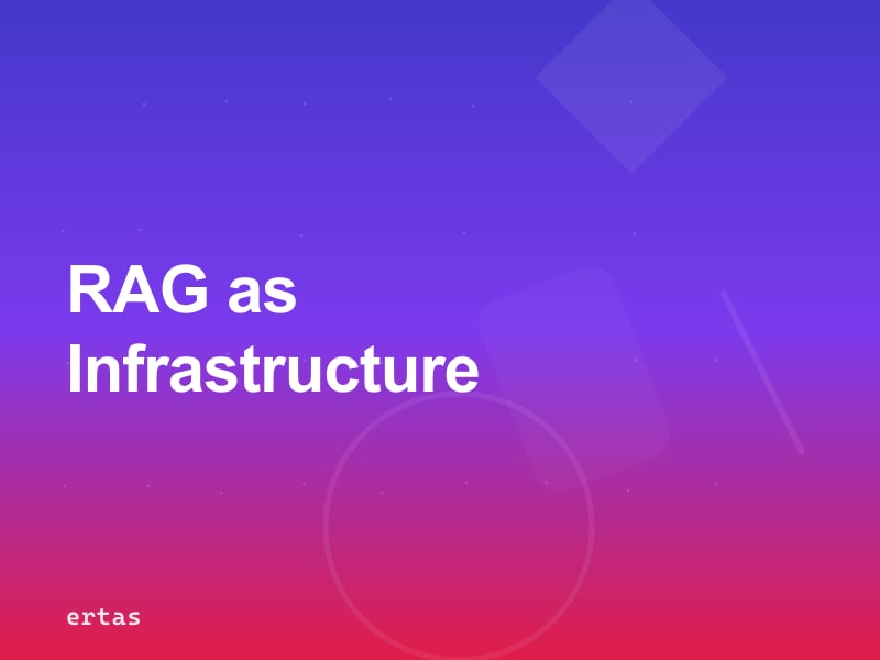 RAG as a Modular Service: Why Retrieval Should Be Infrastructure, Not Embedded Code