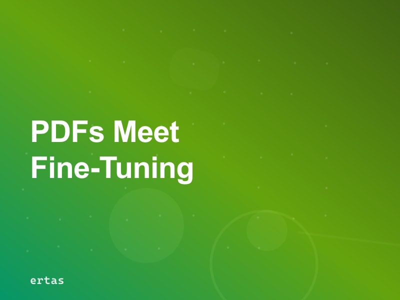 SLM Fine-Tuning for Document Processing: Turning Enterprise PDFs into Structured Data